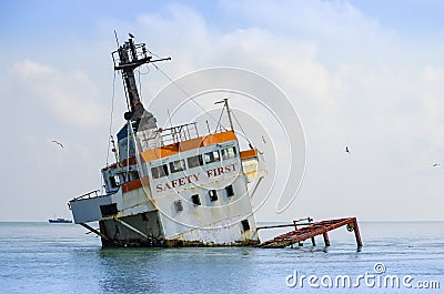 Shipwreck Stock Photo