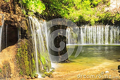 Shiraito Waterfall Stock Photo