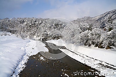 Shirakawa-go Village Stock Photo