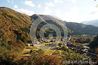 Shirakawa Go Village Stock Photo