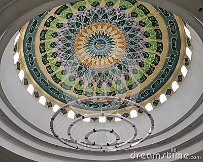 Shiratal Mustaqim Dome With Lamp Stock Photo