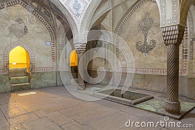 SHIRAZ, IRAN - JULY 6, 2019: Bathhouse of Karim Khan Citadel in Shiraz, Ira Editorial Stock Photo