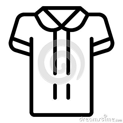 Shirt apparel icon outline vector. Short front Vector Illustration