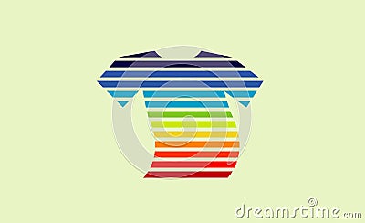 Shirt Colorful Symbol Logo Design Illustration Vector Illustration