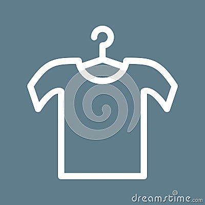 Shirt on Hanger Vector Illustration