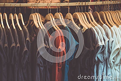 shirt on rack Stock Photo