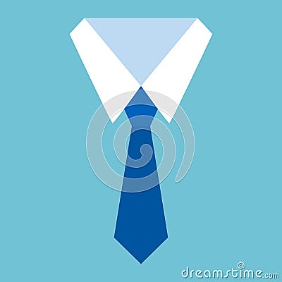 Shirt and tie icon. Vector illustration Cartoon Illustration