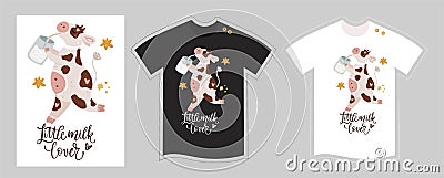 Vector t shirt design vector template Cartoon Illustration