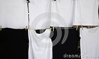 Shirts in market Stock Photo