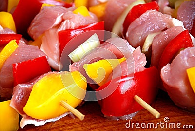 Shish kabob Stock Photo