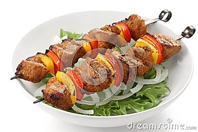 Shish kebab Stock Photo