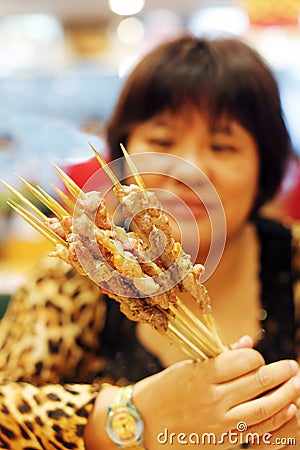 Shish kebab Stock Photo