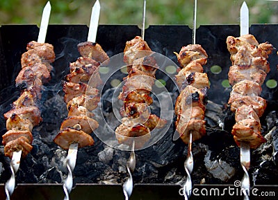Shish kebab Stock Photo