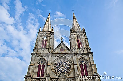 Shishi Sacred Heart Cathedral. Stock Photo