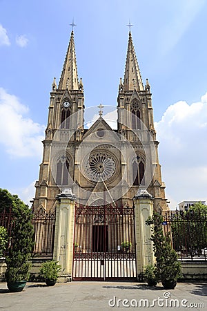 Shishi sacred heart cathedral, guangzhou city, china Stock Photo