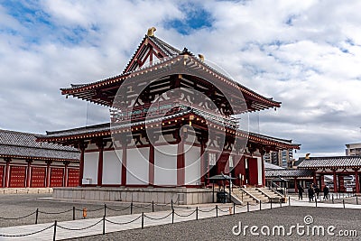 Shitennoji oldest Buddhist Temple in Japan founded in 593 by the prince Shotoku Taishi in Osaka Editorial Stock Photo