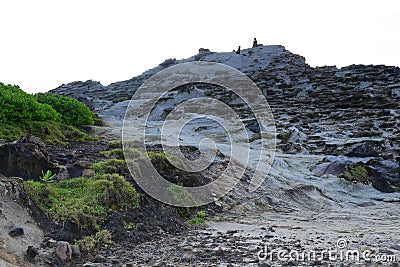 Shitiping Coastal spot featuring a natural staircase of eroded stone located at Hualien, Stock Photo