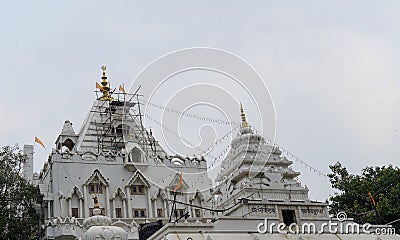 shiv mandir at delhi's chandni chowk Editorial Stock Photo