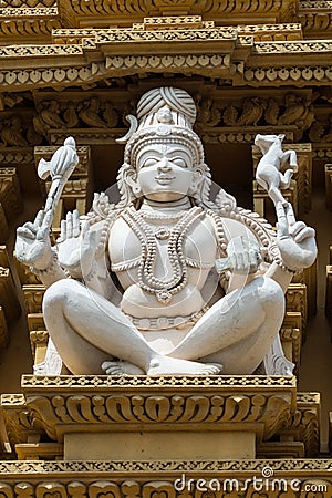 Shiva as Adi Yogi at Srikanteshwara Temple in Ganjangud, India. Stock Photo