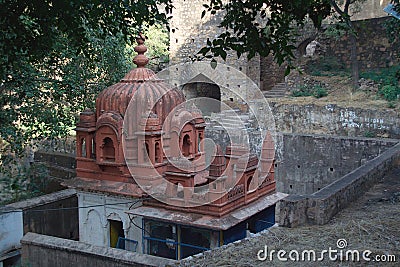 Shiva Temple in Jhansi Fort Stock Photo