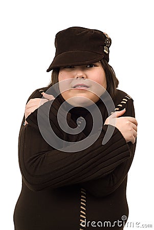 Shivering Child Stock Photo