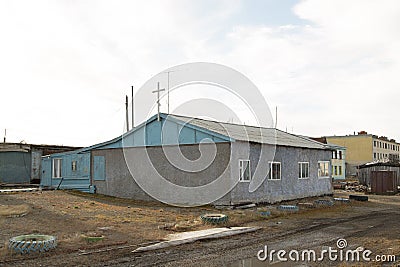 The old thrown Christian church Editorial Stock Photo