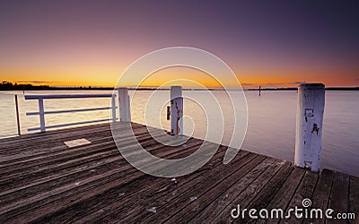 Shoalhaven river dawn Stock Photo