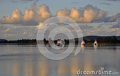 Shoalhaven River sunset Stock Photo