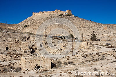 Shobak crusader castles archaeological site jordan archeology Stock Photo