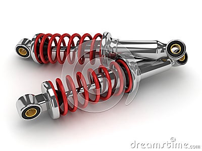 Shock absorber car Stock Photo