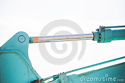 Shock absorber excavator Tractor Stock Photo