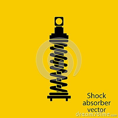 Shock Absorber icon. Vector Illustration