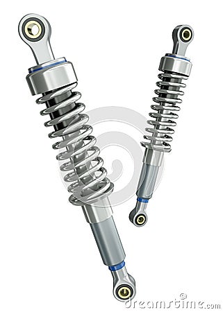 Shock absorbers Stock Photo