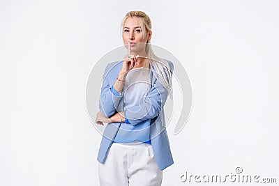 Portrait of a cheerful businesswoman Stock Photo