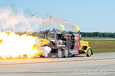 Shockwave Jet truck Editorial Stock Photo