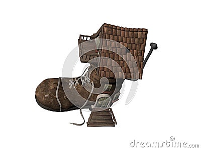 Shoe House Two Stock Photo