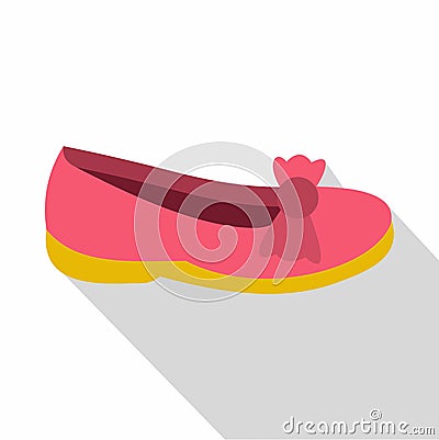 Shoe icon, flat style Vector Illustration