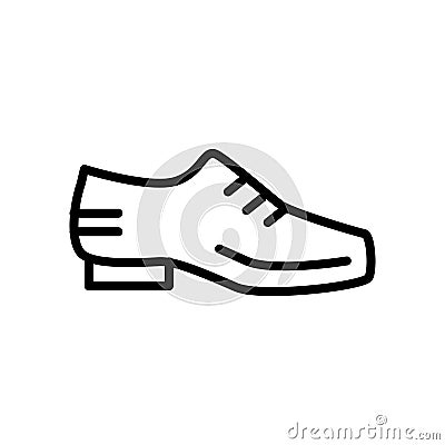 Shoe icon vector isolated on white background, Shoe sign , linear and stroke elements in outline style Vector Illustration