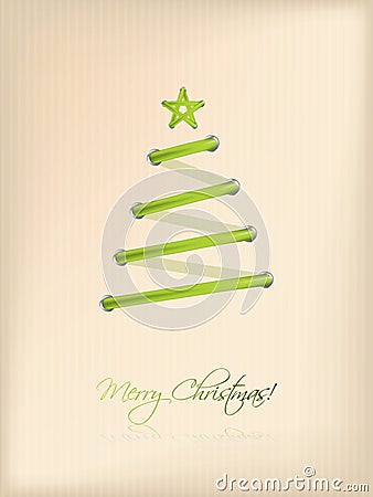 Shoe lace design christmas tree Vector Illustration