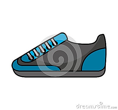 Shoe sport isolated icon Vector Illustration