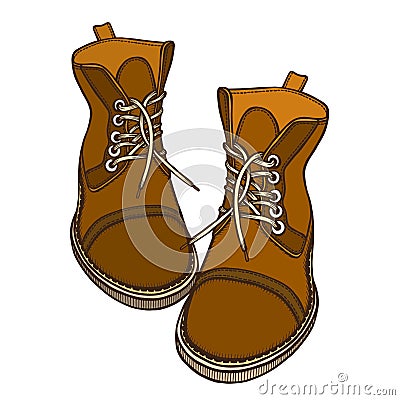 Shoes, boots, vector illustration Vector Illustration