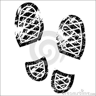 Shoes print Vector Illustration