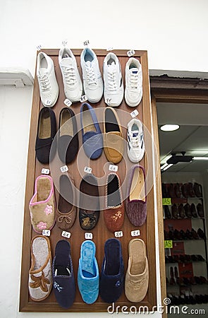Shoes sale Stock Photo