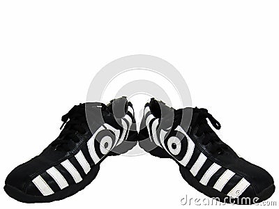Shoes Spread apart Stock Photo