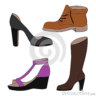 Shoes vector Vector Illustration