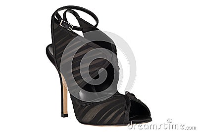 Shoes. Women`s shoes on a white background. premium footwear. Italian branded shoes Stock Photo