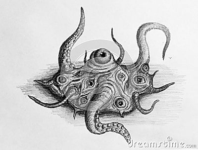 Shoggoth creature Stock Photo