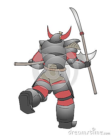 Shogun warrior Vector Illustration