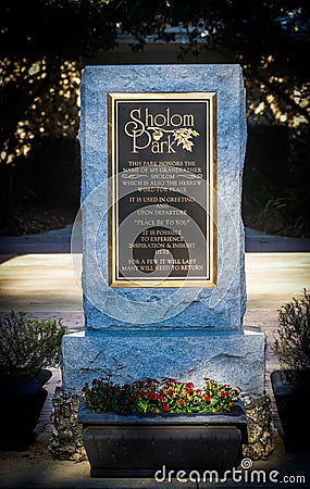 10-17-23 Sholom Park is a non-profit, privately owned, 44 acre botanical garden in Ocala, Florida. The park features more than 2 Editorial Stock Photo