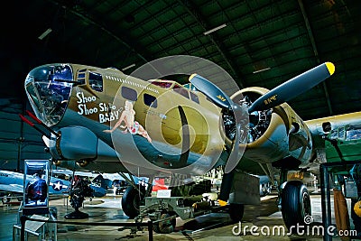 Shoo Shoo Baby is a B-17 Flying Fortress Editorial Stock Photo